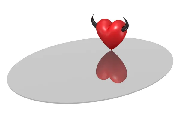 3D conceptual hearts — Stock Photo, Image