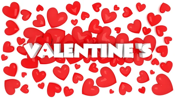 3D-Valentinstext — Stockfoto