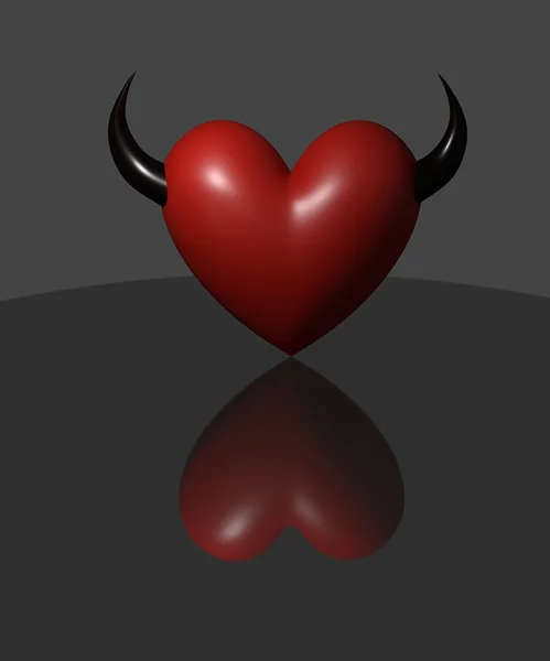 3D konceptuella hjärtan — Stockfoto