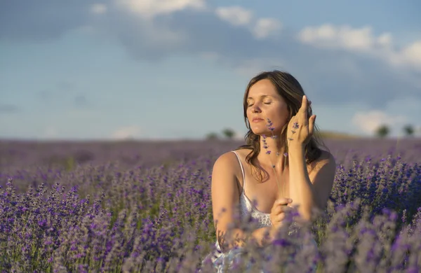 Enjoying the fragrance — Stock Photo, Image