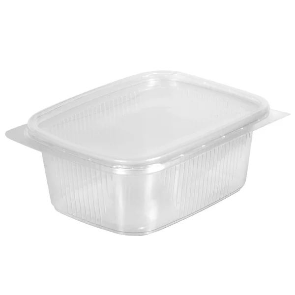 Boîte Transparente Plastique Réutilisable Pour Plats Emporter Pique Nique Salade — Photo