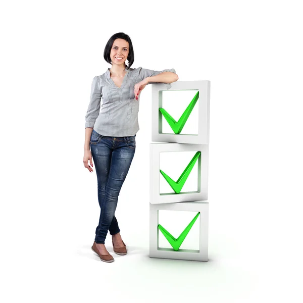 Bir kontrol listesi ile kız