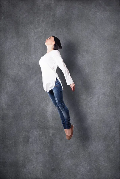 Flying girl — Stock Photo, Image