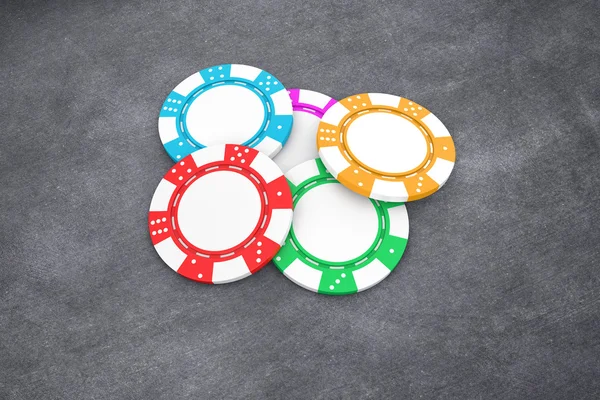 Poker Chips — Stockfoto