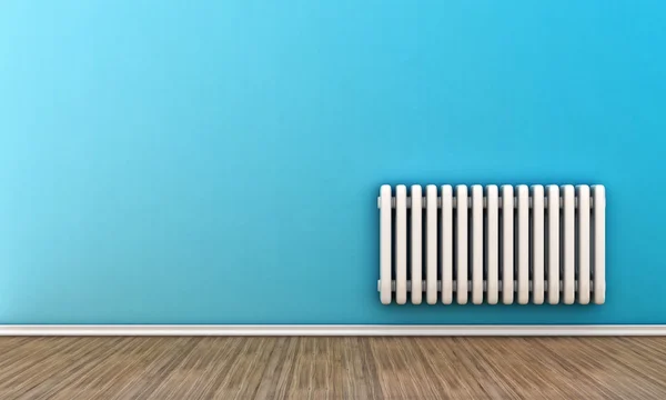 Radiator op een muur — Stockfoto