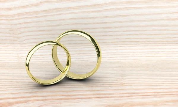 Két arany gyűrűk — Stock Fotó