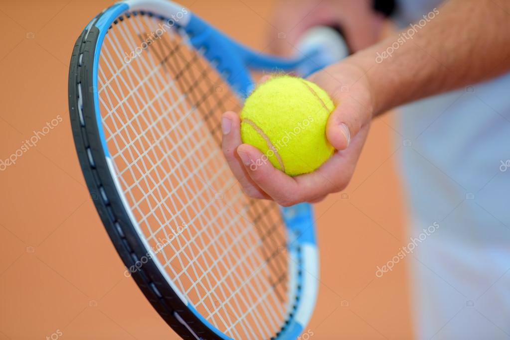Tennis ball and racket — Stock Photo © photography33 101159506