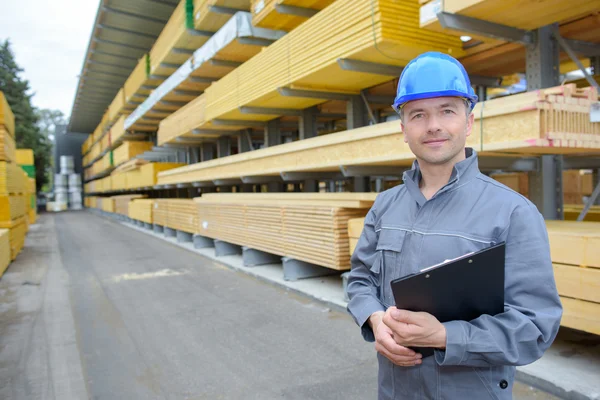 Warehouse manager and male — Stock Photo, Image