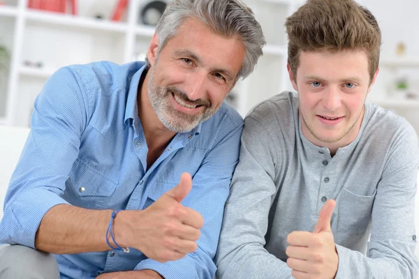 Padre e figlio e maturo — Foto Stock