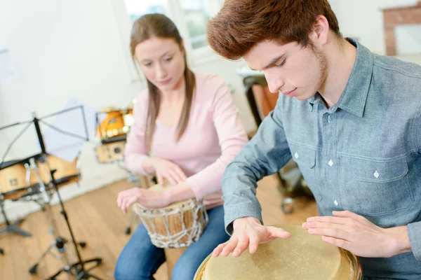 Percussion class and background — Stock Photo, Image
