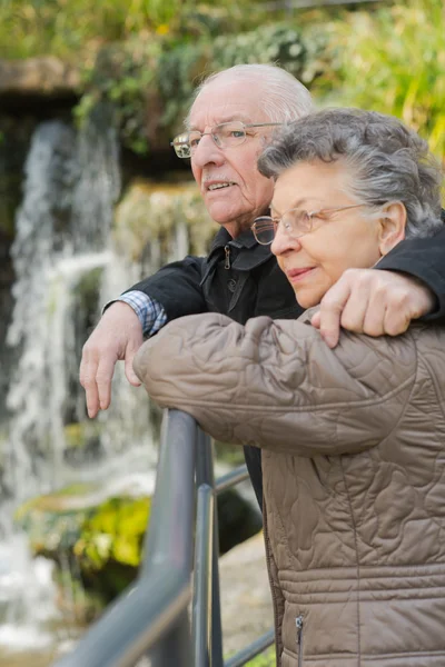 Pareja de ancianos y hombre —  Fotos de Stock