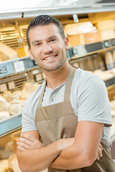 Gurur erkek baker ve yetişkin — Stok fotoğraf