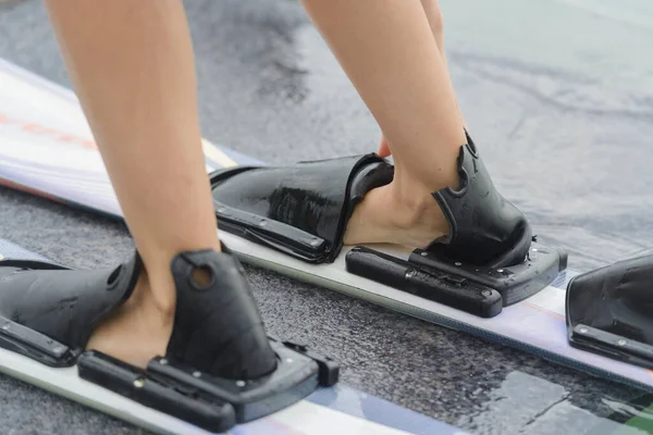 Close Water Ski Feet — Stock Photo, Image