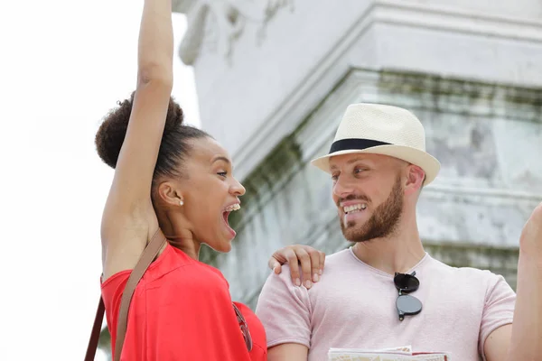 Woman Reaching Air Joy — Stock Photo, Image