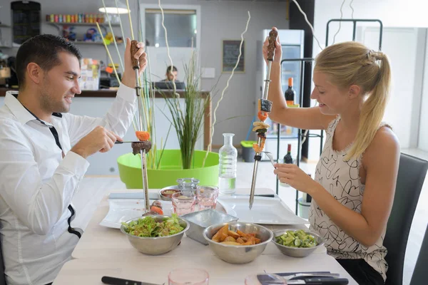 Portrét Speciálních Špejlí Restauraci — Stock fotografie