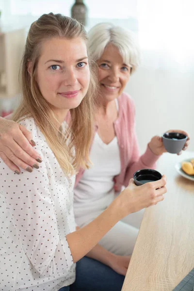 Close Foto Twee Mensen Mam Dochter — Stockfoto