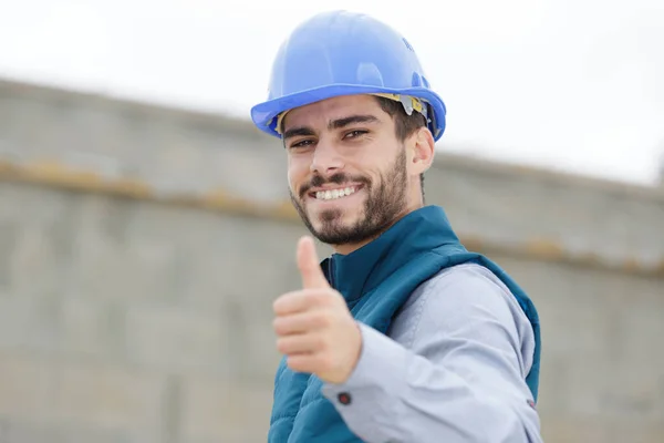 Construção Negócios Trabalho Equipe Gesto Conceito Pessoas — Fotografia de Stock