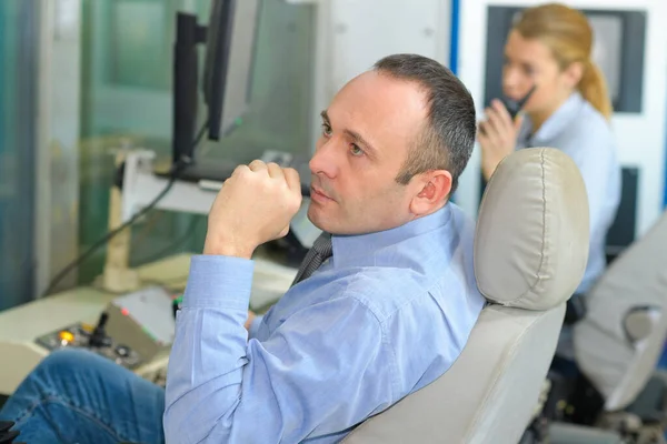 Portret Van Fabrieksmanagers — Stockfoto