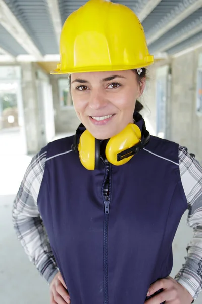 Woman Engineer Look Successful Her Job — Stock Photo, Image