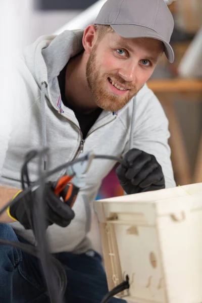 Elektrotechnicus Test Elektrische Installaties — Stockfoto