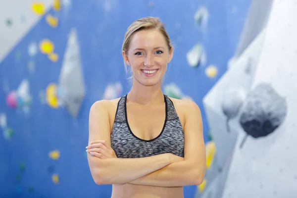 Portrait Attractive Young Climber — Stock Photo, Image