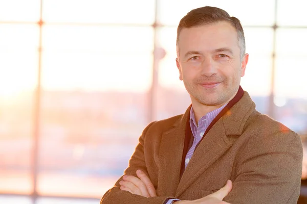 Thoughtful Businessman Man — Stock Photo, Image