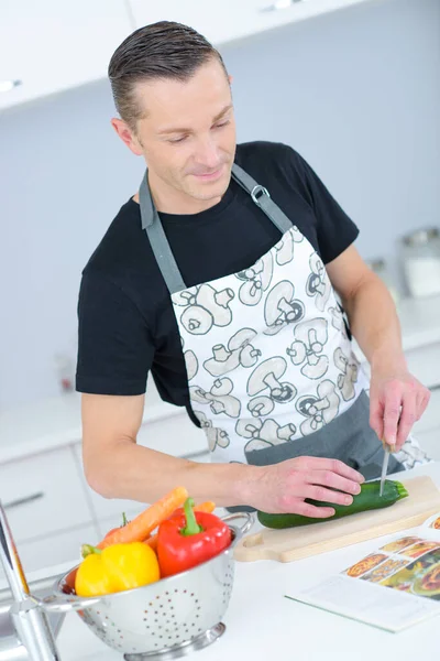 Receita Cópia Vegan Masculino Livro — Fotografia de Stock