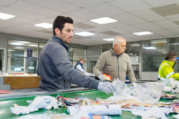 Team People Recycling Factory Work — Fotografia de Stock