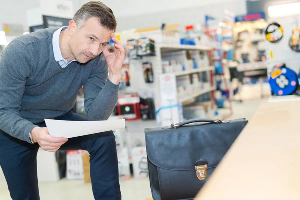 Zakelijk Denken Een Winkel — Stockfoto