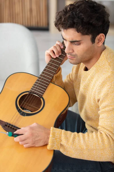 Alaúde Loja Fabricante Instrumentos Música Clássica — Fotografia de Stock