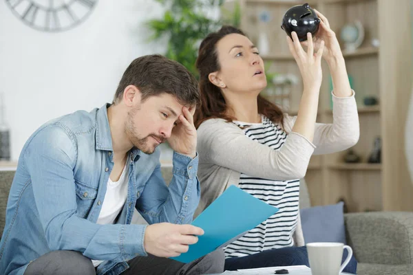 Gehuwd Stel Met Financiële Problemen — Stockfoto