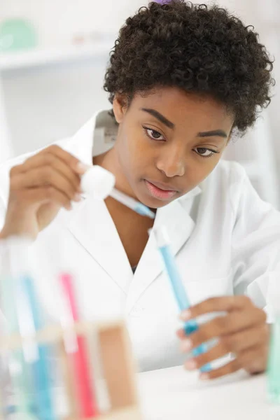 a female worker in lab