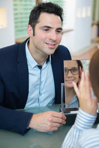 Een Optische Cliëntenbril — Stockfoto