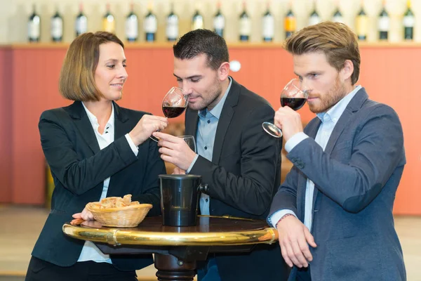 Professional People Having Wine Tasting — Stock Photo, Image