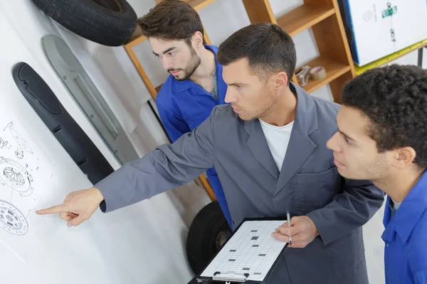 Mechanical Engineer Working Machines — Stock Photo, Image