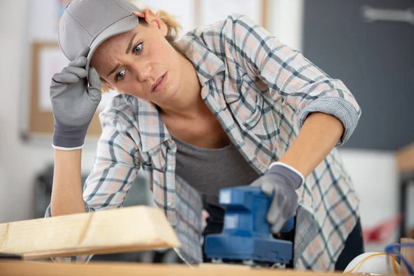 Close View Hardworking Focused Professional Woman — Stock Photo, Image