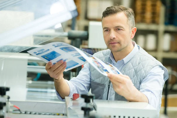 Materiale Stampato Prova Lavoratore — Foto Stock