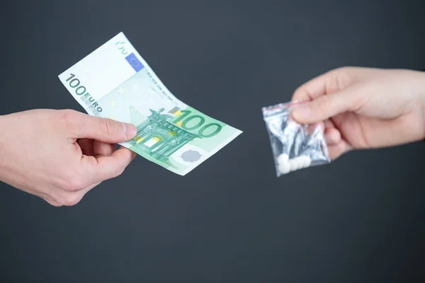 Money Forbidden Drugs — Stock Photo, Image