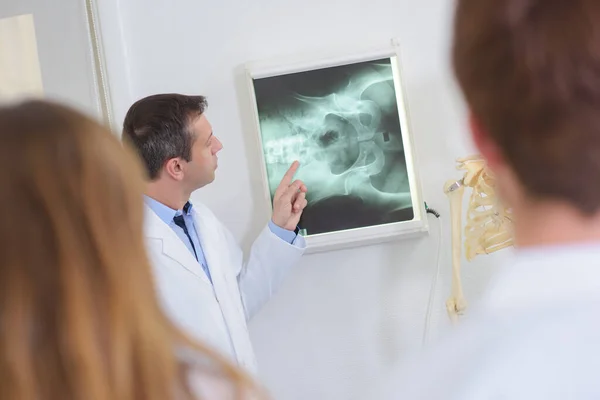 Лікар Студенти Дивляться Рентгенівський Знімок — стокове фото