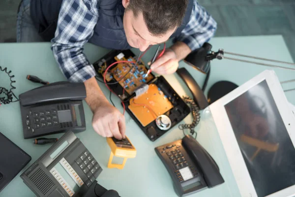 Telephone Repairman Seen — Stock Photo, Image