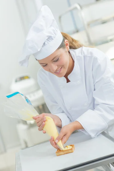 Baker crema de tuberías — Foto de Stock