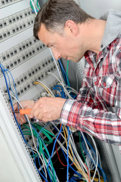 Reparatur des Servers — Stockfoto