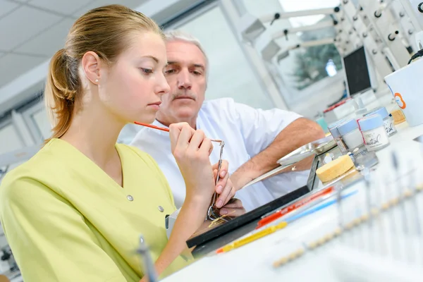 Assistente dentário — Fotografia de Stock