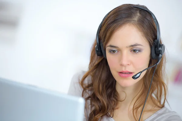 Operaio del call center — Foto Stock