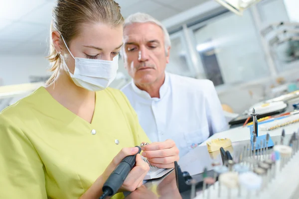 Dental college and assistance — Stock Photo, Image