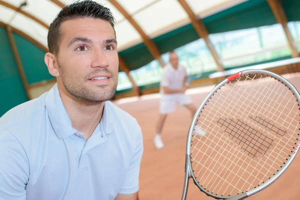 テニス プレーヤーと 2 つ — ストック写真