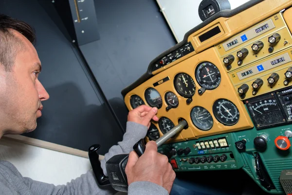 Control room and middle-aged — Stock Photo, Image