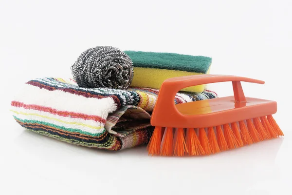 Set of cleaning equipment - studio shoot — Stock Photo, Image