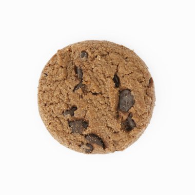 Çikolata ev yapımı pasta bisküvi beyaz arka plan üzerinde izole