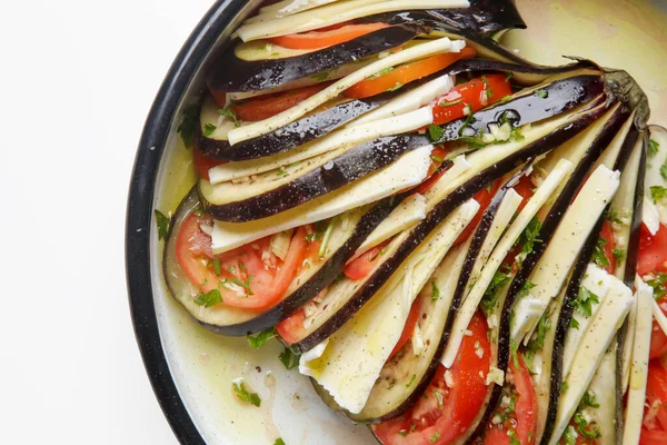 Homemade Ratatouille Dish Tray Baking — Stock Photo, Image